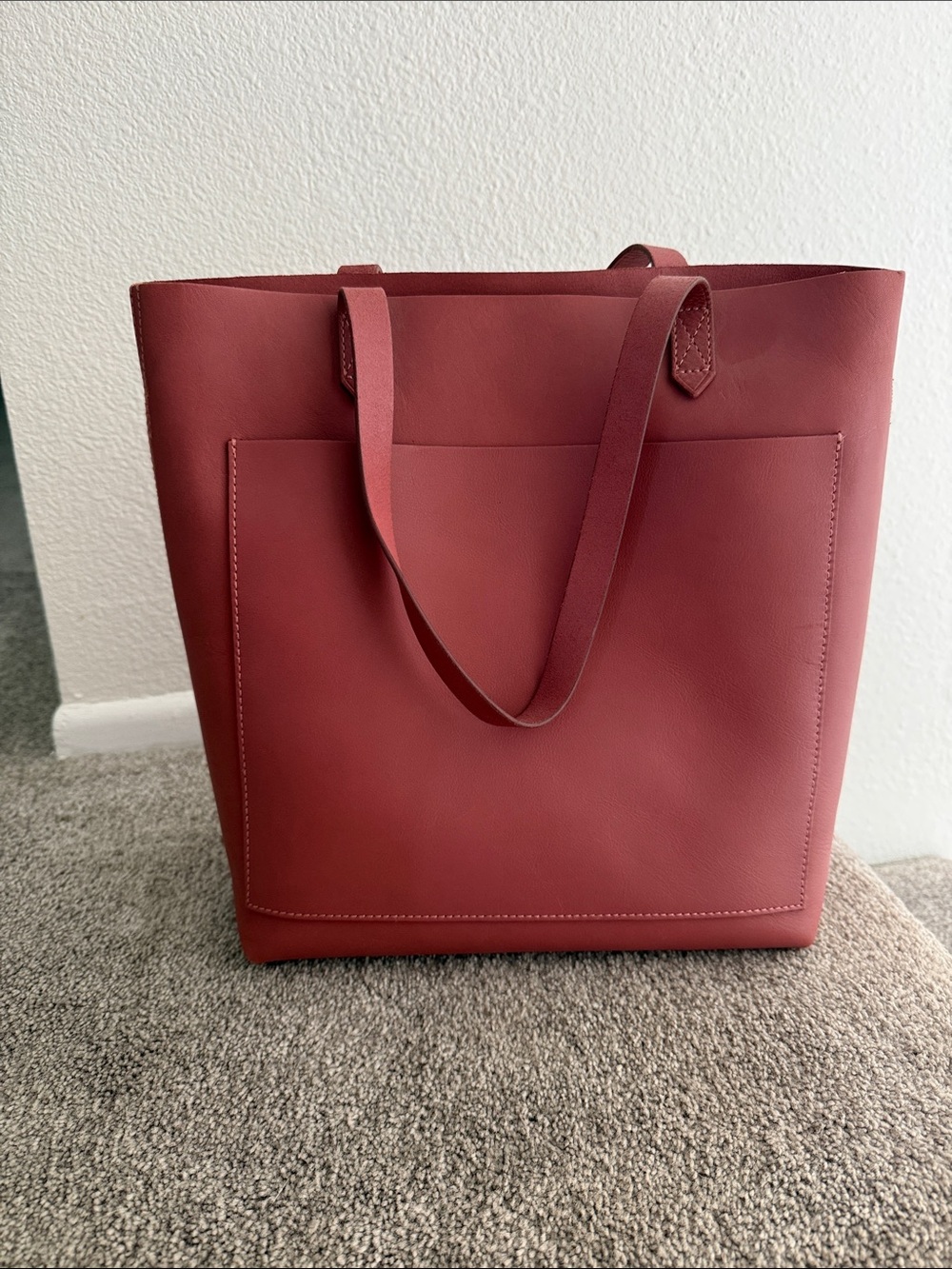 Madewell Transport Tote in Mauve Pink
